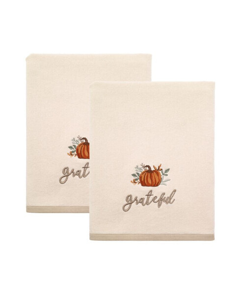 Grateful Patch Harvest Cotton 2-Pc. Bath Towel Set, 27" x 50"