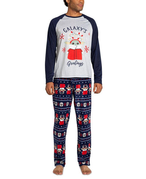 Matching Unisex Mandalorian Long-Sleeve Top and Pajama Pants Set