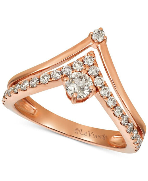 Nude Diamonds™ Crown Ring (5/8 ct. t.w.) in 14k Rose Gold