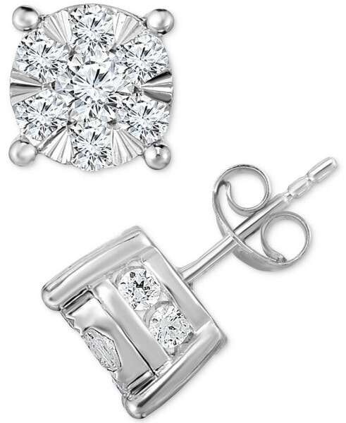 Diamond Stud Earrings (2 ct. t.w.) in 14K White Gold