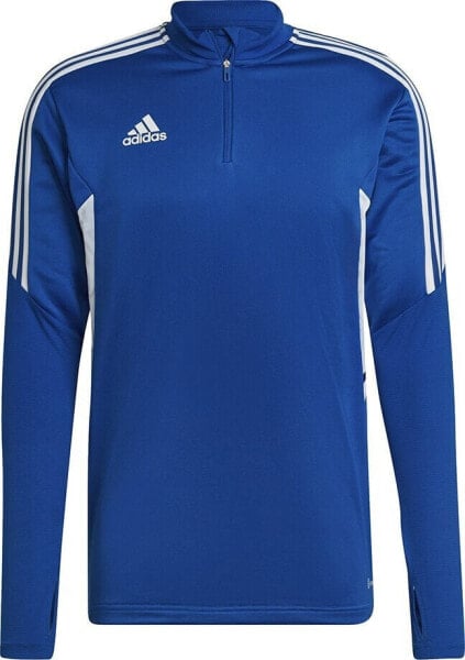 Adidas Bluza męska adidas Condivo 22 Training 1/2 zip niebiesko-biała HA6271 M