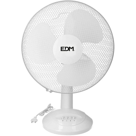 Настольный вентилятор EDM Ø 40 x 61 cm Белый 45 W