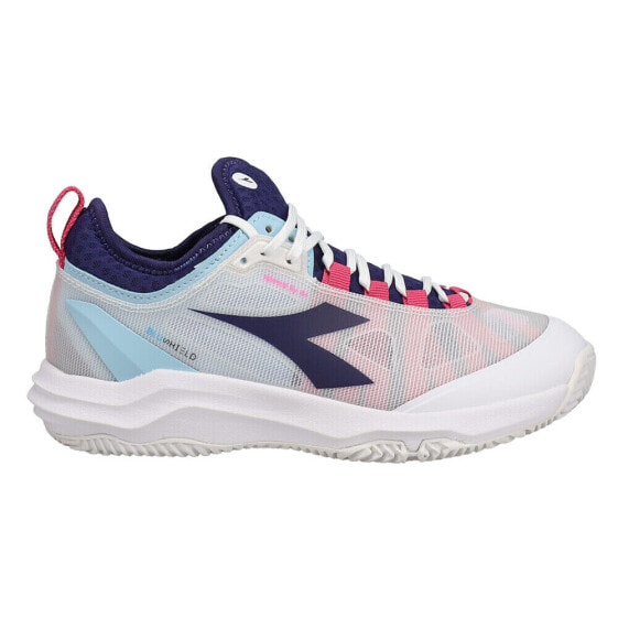 Diadora Speed Blushield Fly 4 Plus Clay Tennis Womens White Sneakers Athletic S