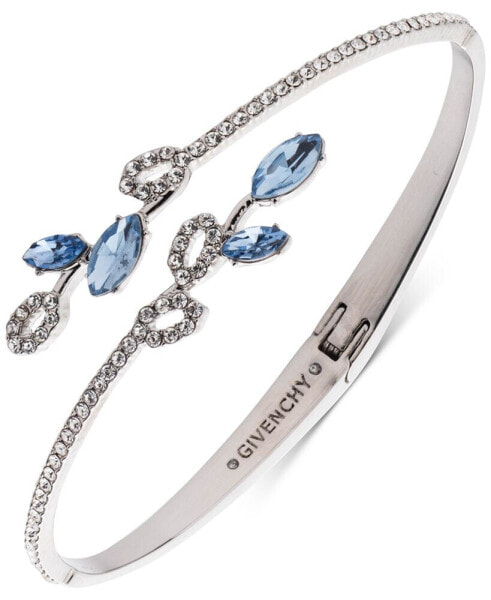 Pavé & Color Crystal Bypass Bangle Bracelet