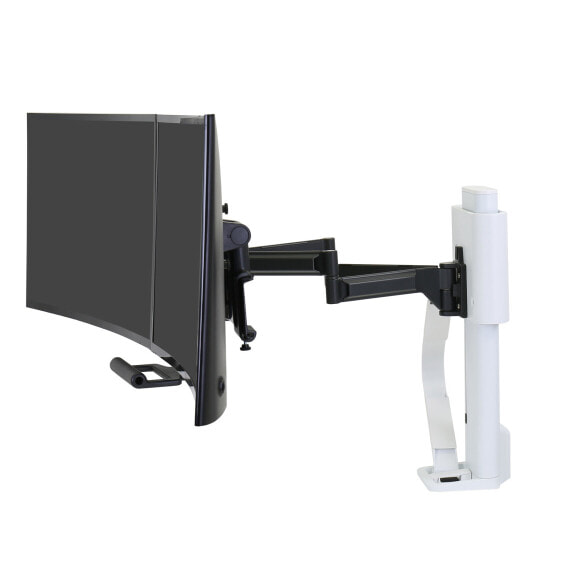 Ergotron TRACE Dual Monitor Mount (white) - Clamp - 9.8 kg - 54.6 cm (21.5") - 68.6 cm (27") - 100 x 100 mm - White