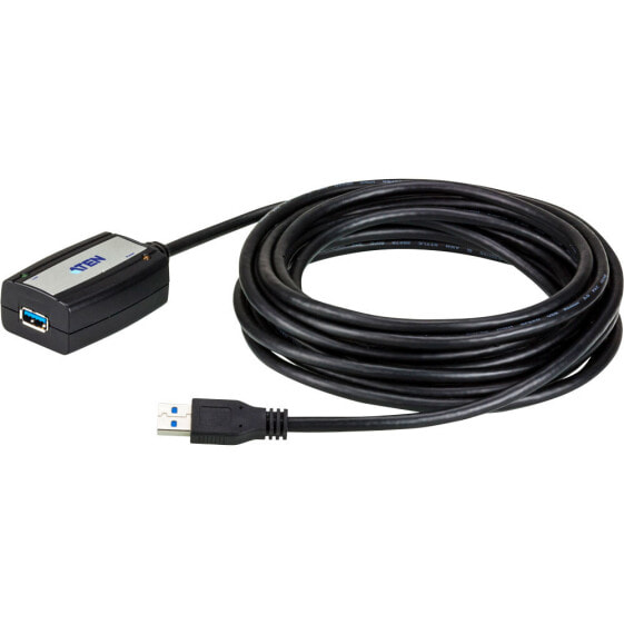 ATEN USB 3.0 Extender Cable (5m) - 5 m - USB A - USB A - USB 3.2 Gen 1 (3.1 Gen 1) - 5000 Mbit/s - Black