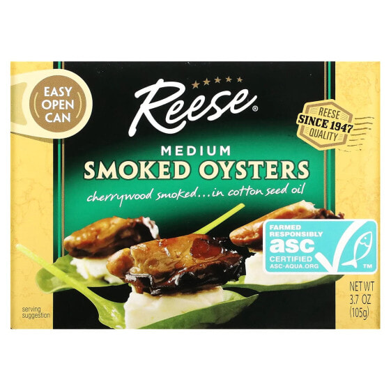 Консервы рыба и морепродукты копченые устричные Reese 105 г