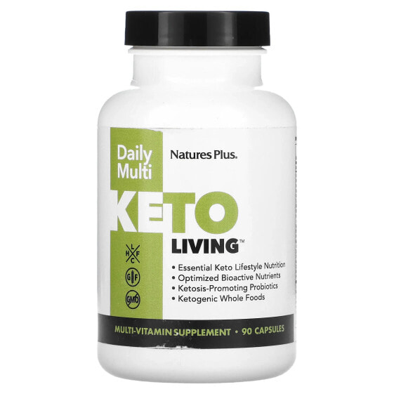 Витаминно-минеральный комплекс NaturesPlus Keto Living, Daily Multi, 90 капсул