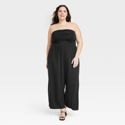 Women's Strapless Jumpsuit - Ava & Viv