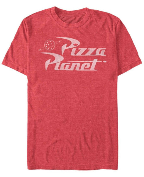 Men's Disney Pixar Toy Story Pizza Planet Logo Short Sleeve T-shirt