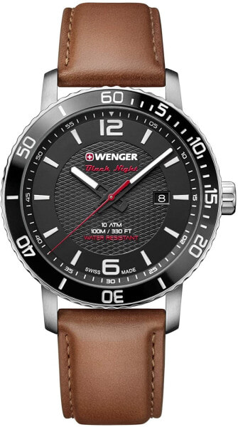 Wenger Roadster Stainless Steel Watch with Silicone Strap
