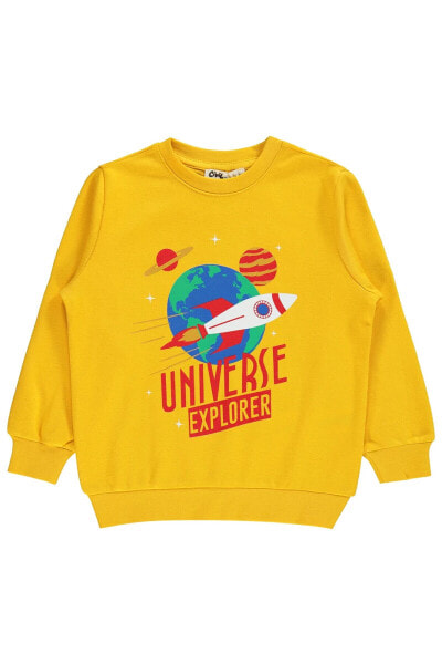 Erkek Çocuk Sweatshirt 2-5 Yaş Hardal