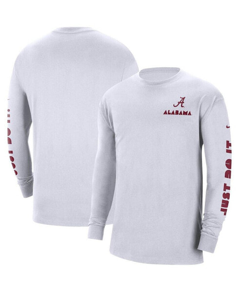 Men's White Alabama Crimson Tide Heritage Max 90 Long Sleeve T-shirt