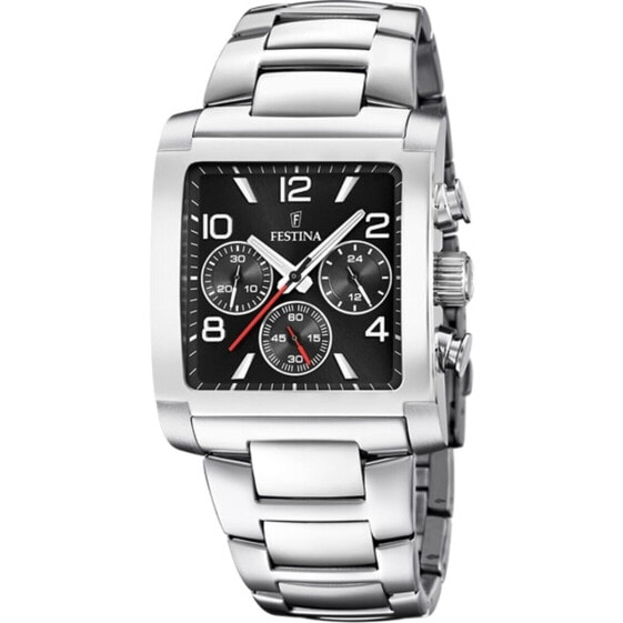 Мужские часы Festina F20652/3 Чёрный Серебристый