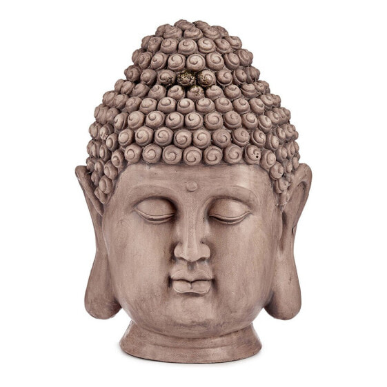 Фигурка садовая Ibergarden Декоративная голова Будды Серый полистоун 31,5 x 50,5 x 35 см