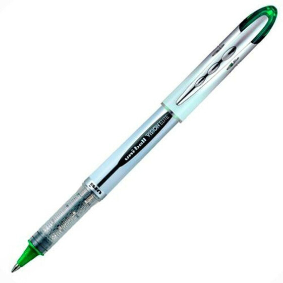Ручка с жидкими чернилами Uni-Ball Vision Elite UB-200 Зеленый 0,6 mm (12 Предметы)