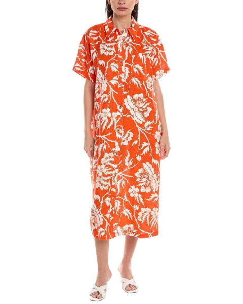 Mara Hoffman Abbie Shirtdress Women's Orange Xs