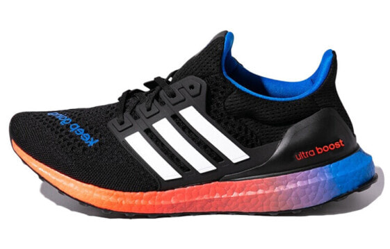 Кроссовки Adidas Ultraboost черно-многоцветные для бега, унисекс