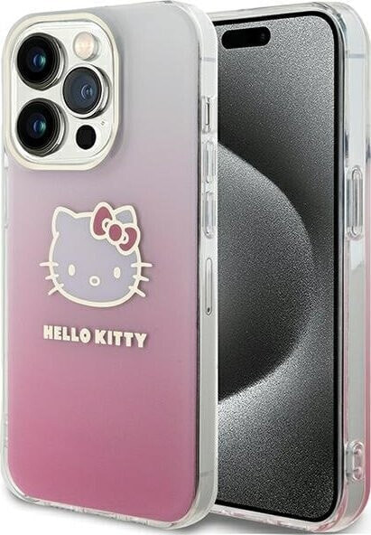 Sourcing Hello Kitty HKHCP14LHDGKEP iPhone 14 Pro 6.1" pink/pink hardcase IML Gradient Electrop Kitty Head