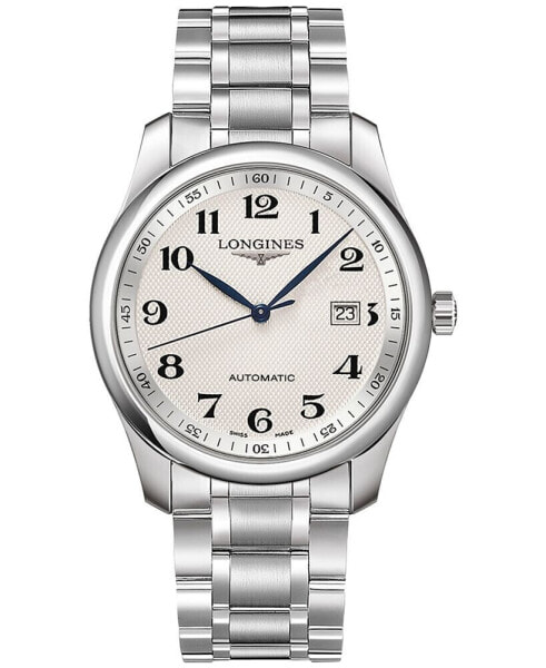 Men's Swiss Automatic Silver-Tone Stainless Steel Bracelet Watch 40mm