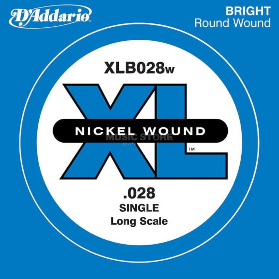 D'Addario XLB028W Bass XL Single String