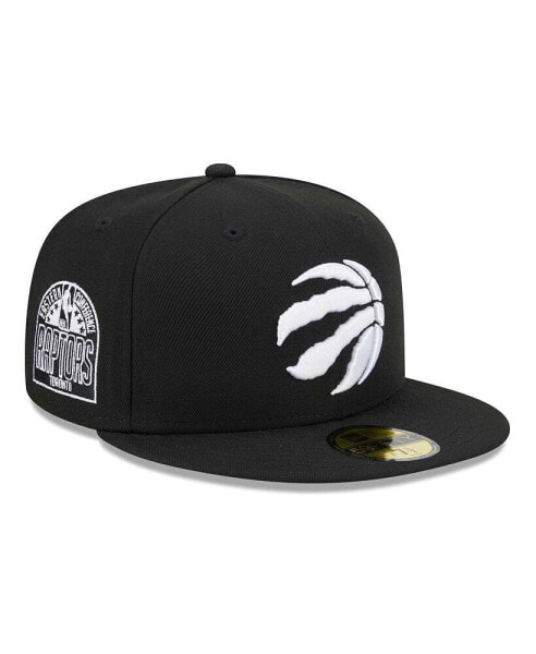 Men's Black Toronto Raptors Evergreen 59FIFTY Fitted Hat