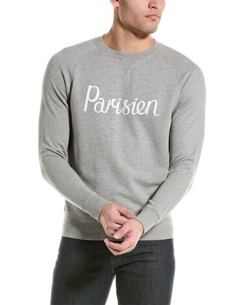 Maison Kitsune Fox Patch Crewneck Sweatshirt Men's