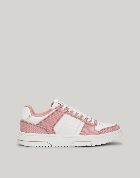 Tommy Jeans Texture Trainers in Rose