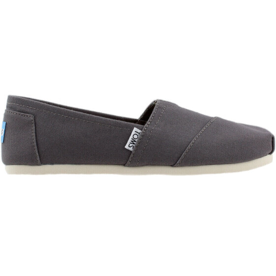 TOMS Alpargata Slip On Womens Size 5.5 B Flats Casual 001001B07-GREY