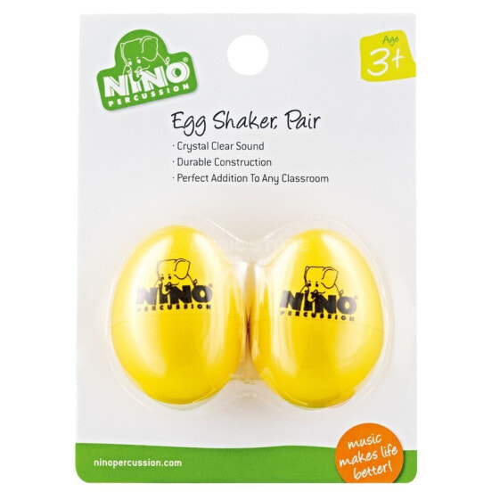 Meinl Egg Shaker Set NINO540Y-2, Yellow, 2 pcs