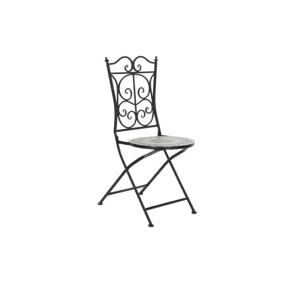 Садовое кресло DKD Home Decor Чёрный 39 x 50 x 93 cm Керамика Разноцветный Ковка (39 x 50 x 93 cm)