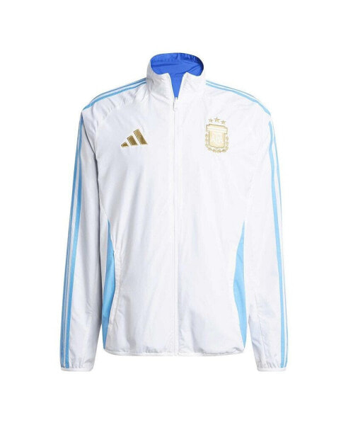 Men's White Argentina National Team 2024 Reversible Anthem Full-Zip Jacket