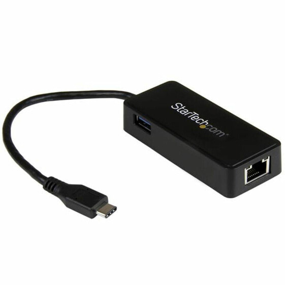 Адаптер USB C на сеть RJ45 Startech US1GC301AU черный 5000 Mbit/s 10/100/1000 Mbps 5000 Mbit/s 10/100/1000 Mbps