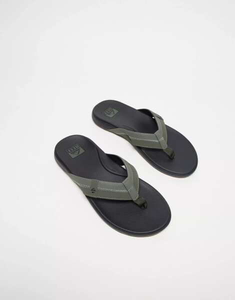 Reef Cushion Phantom 2.0 flip flops in khaki