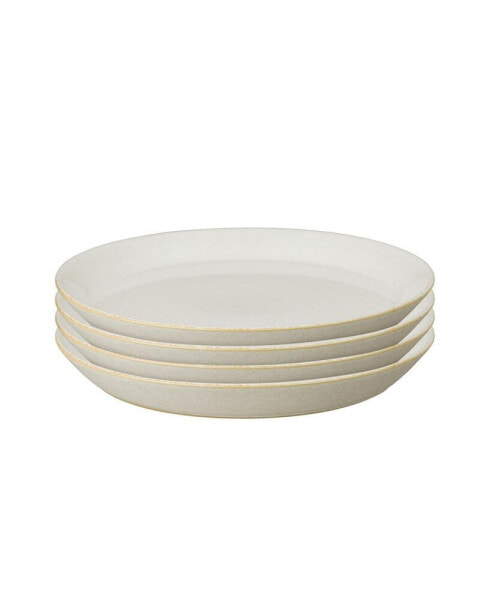 Impression Cream Medium Plate, Set of 4