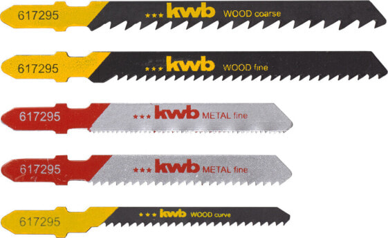 kwb 617295 Stichsägeblatt-Set für Holz und Metall 5 St.