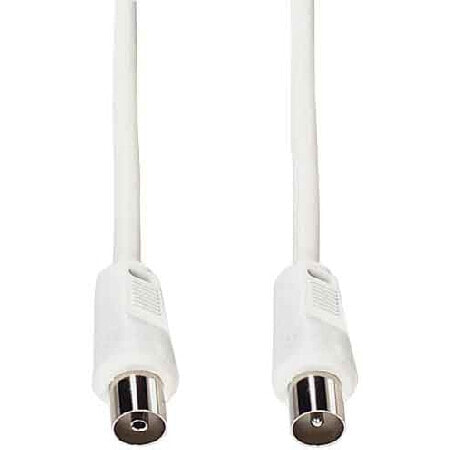 E&P HFT 2 - 2.5 m - coax plug - coax jack - White - 75 ?