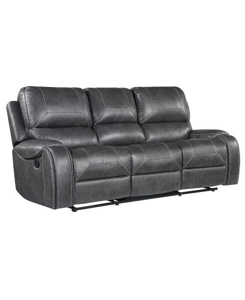 Keily 86" Manual Recliner Sofa Grey