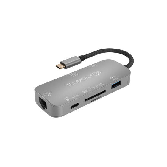 TerraTec Connect C8 - USB 2.0 Type-C - Grey - USB 3.2 Gen 1 (3.1 Gen 1) Type-C - USB - Windows 10 - 1 pc(s)