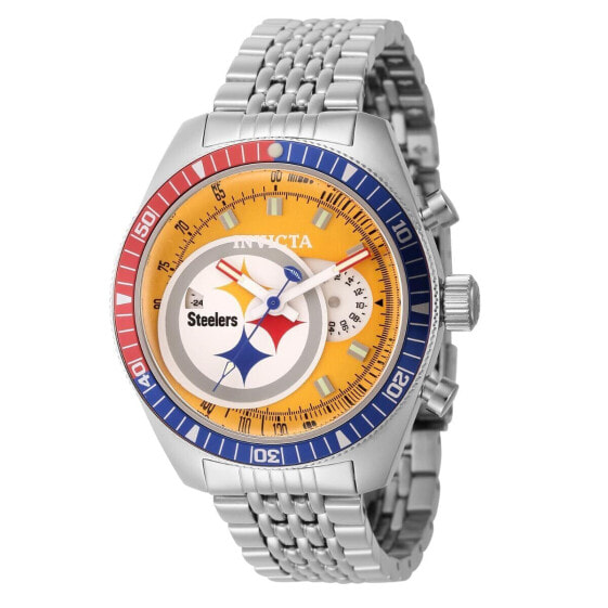 Invicta NFL Pittsburgh Steelers Men's Watch - 43mm. Steel (44992)