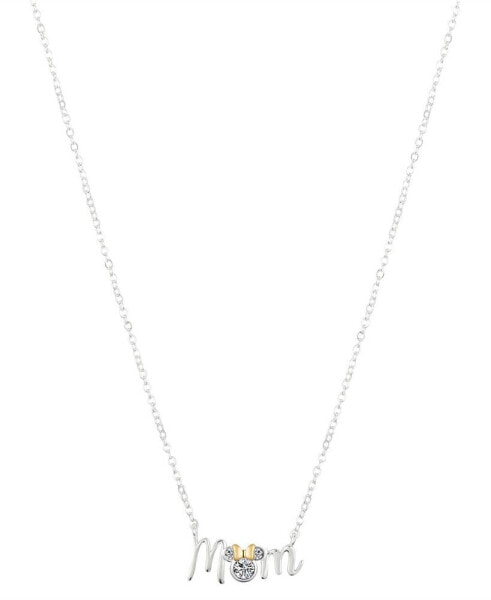 Unwritten two Tone Gold Flash-Plated Minnie Mouse "Mom" Necklace