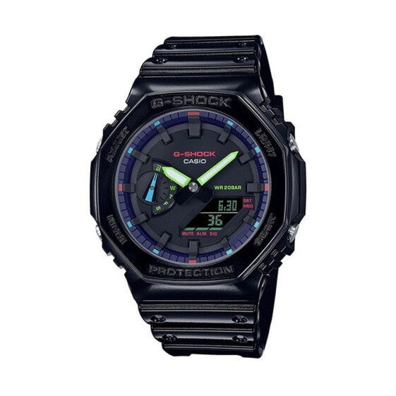 Часы мужские Casio G-Shock OAK COLLECTION VIRTUAL RAINBOW SERIE Чёрный Ø 45 мм