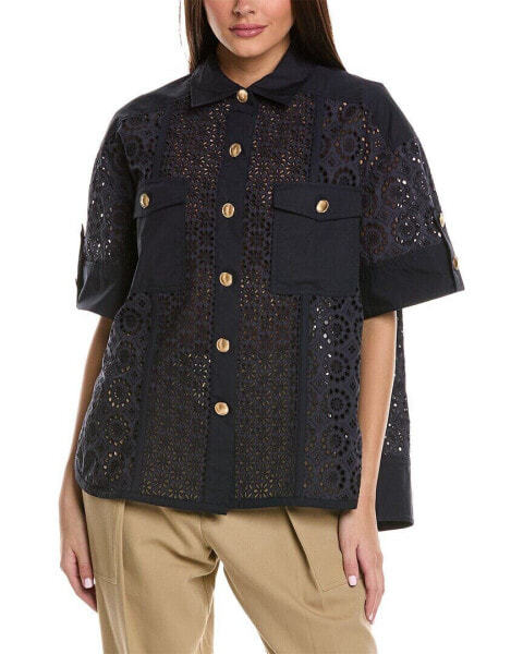 3.1 Phillip Lim Broderie Anglaise Camp Shirt Women's