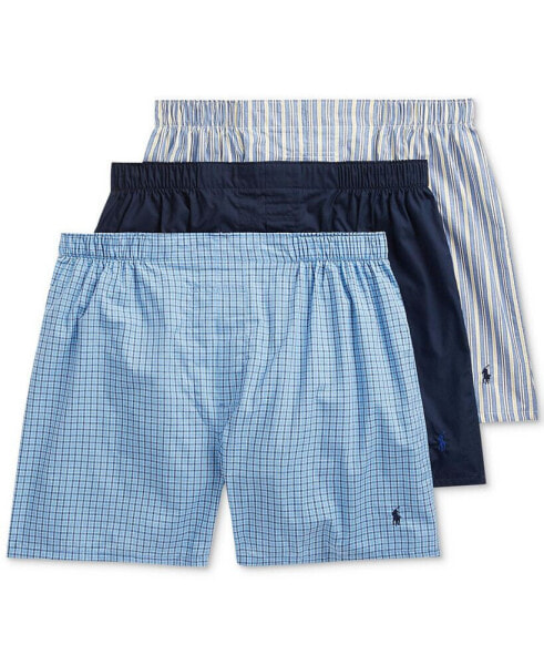 Men's 3-Pack Big & Tall Woven Boxers