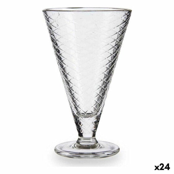 Чашка для мороженого и смузи Прозрачный Cтекло 340 ml (24 штук)