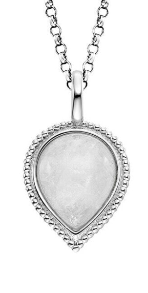 Silver necklace with moonstone Pure Drop ERN-PUREDROP-MO (chain, pendant)