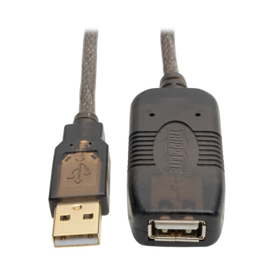 Tripp U026-025 USB 2.0 Active Extension Repeater Cable (A M/F) - 25 ft. (7.62 m) - 7.62 m - USB A - USB A - USB 2.0 - Male/Female - Black
