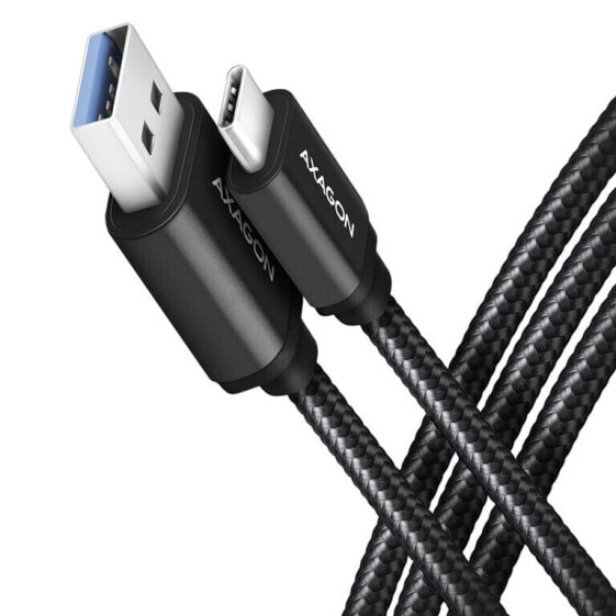 AXAGON BUCM3-AM15AB Kabel USB-C auf USB-A 3.2 Gen 1, schwarz - 1,5m