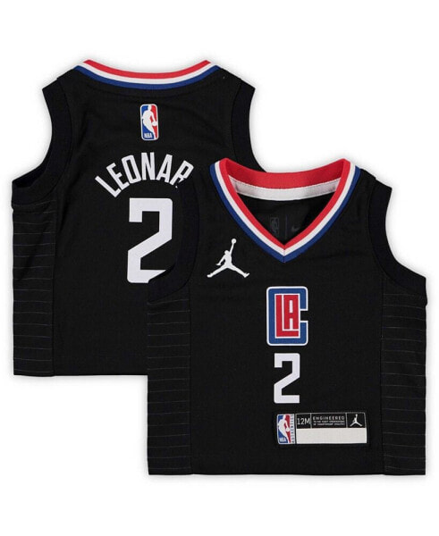 Infant Kawhi Leonard Black LA Clippers 2020/21 Jersey - Statement Edition