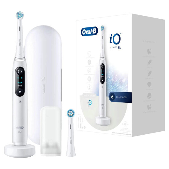 Oral-B iO Series 8N - Adult - Vibrating toothbrush - Daily care - Gum care - Intense - Sensitive - Super sensitive - Whitening - White - 2 min - White